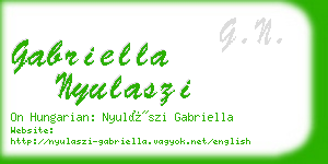 gabriella nyulaszi business card